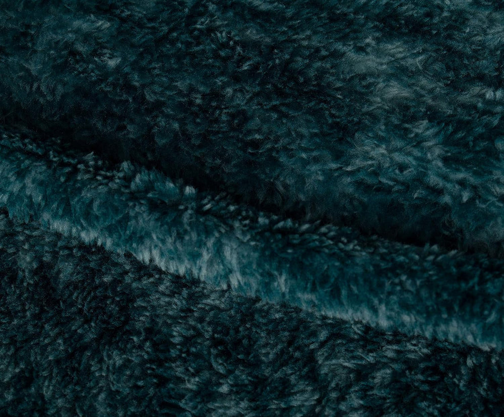 Gözze - Manta cómoda y vivaz de mármol, 150 x 200 cm - Camas y mantas de color petróleo Besuche den Gözze-Store