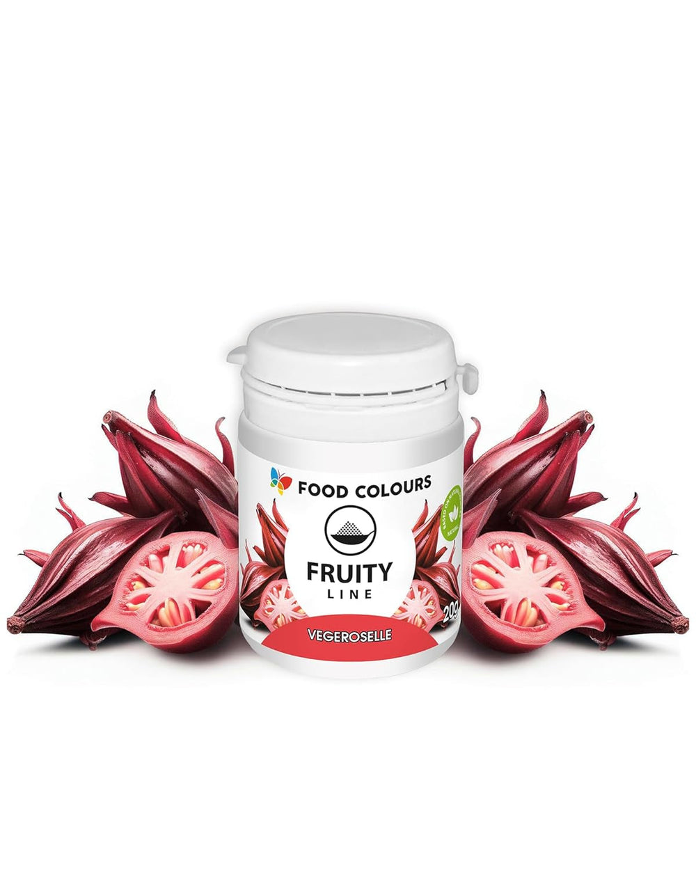 Coloranți alimentari pudră colorant natural Fruity Line BLUEBERRY 20G pudră colorantă naturală pentru creme glazură burete aluat sub formă de pudră colorant alimentar pentru băuturi jeleuri