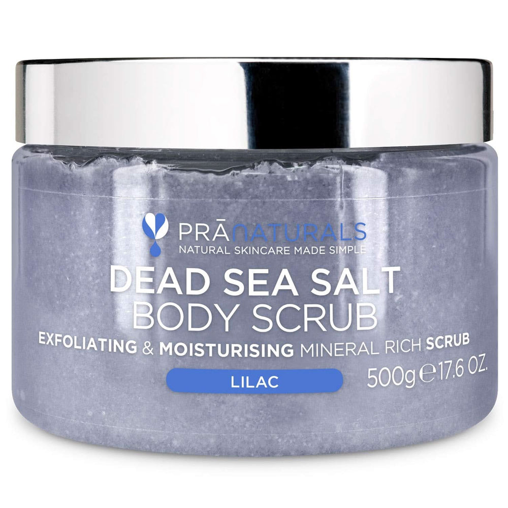 Pranaturals, Exfoliante corporal con sal del Mar Muerto, 500 g Naty Shop Lila