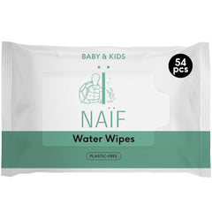Naïf Toallitas para Bebé Sin Plástico 54 Piezas (1 Paquete x 54 Piezas) - Para Culito, Cuerpo y Cara del Bebé - Ingredientes Naturales