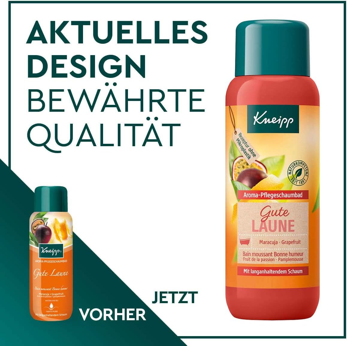 Kneipp Aroma, Aditivo de baño en espuma aromática Good Mood, 400 ml Ducha y baño Naty Shop