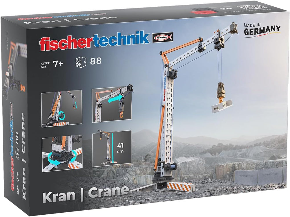 fischertechnik Truck 576105 – pädagogisches Konstruktionsspielzeug, LKW-Spielzeug-Bausatz für Kinder ab 7 Jahren, naranja