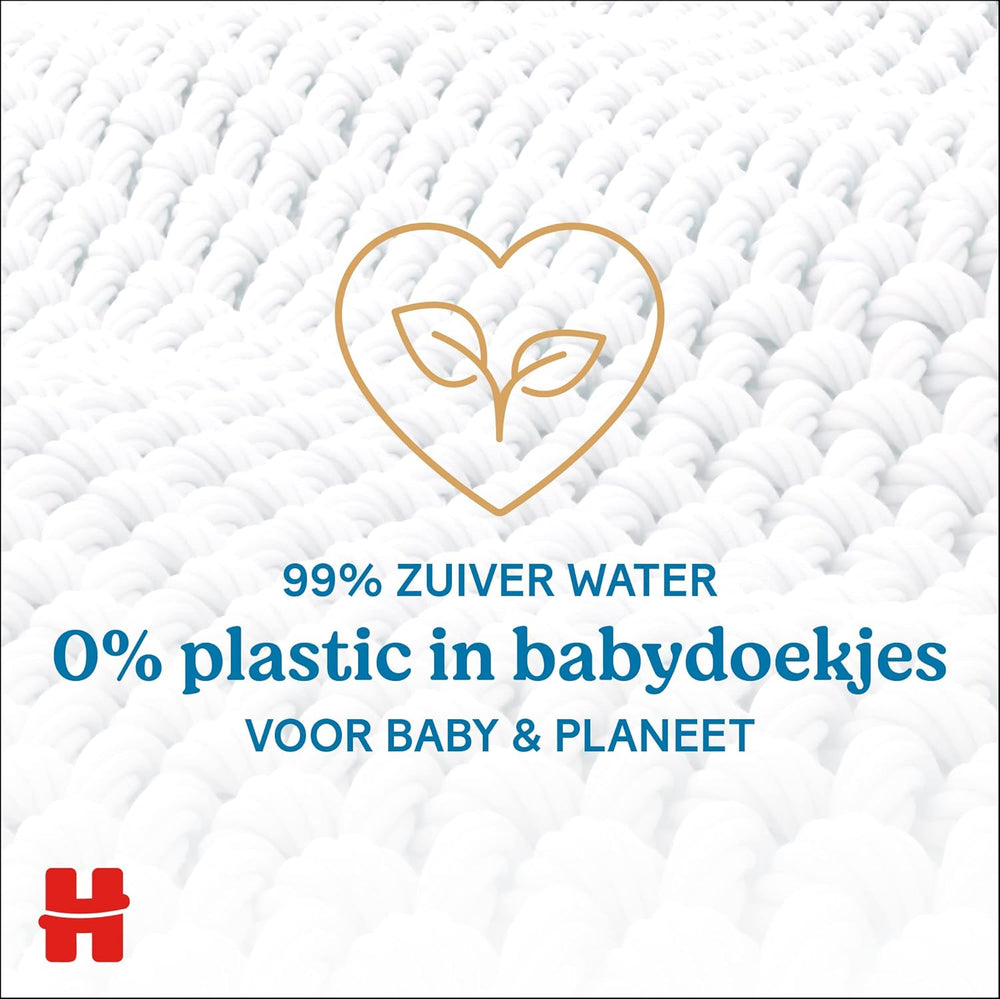 Toallitas húmedas naturales biodegradables Huggies para bebés sensibles, 8 x 48 toallitas, paquete a granel