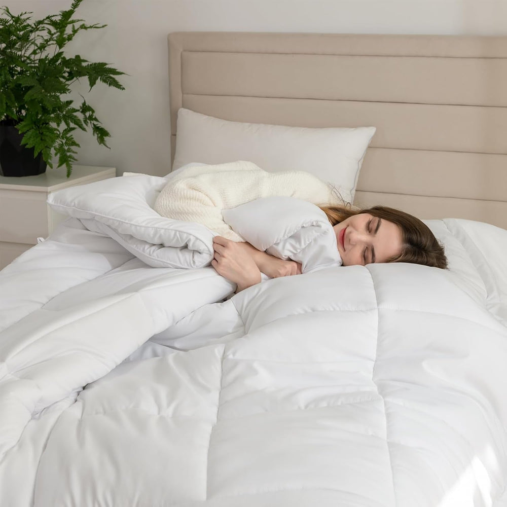 Good Nite Edredón De Invierno 200X200 Cm 460 Gsm Edredón Cálido para Ropa De Cama De Invierno Edredón Relleno De Poliéster Microfibra Manta para Dormir Blanca Edredones Y Edredones De 200X200 Cm Naty Shop