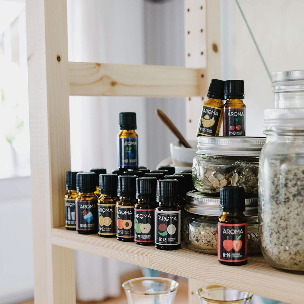 Miaroma | Set: Bosque y Pradera - Puro Sabor Natural con Sabor a Fruta y Sabor a Fruta (5 x 10 ml) | Edulcorantes Naty Shop sin azúcar y sin azúcar