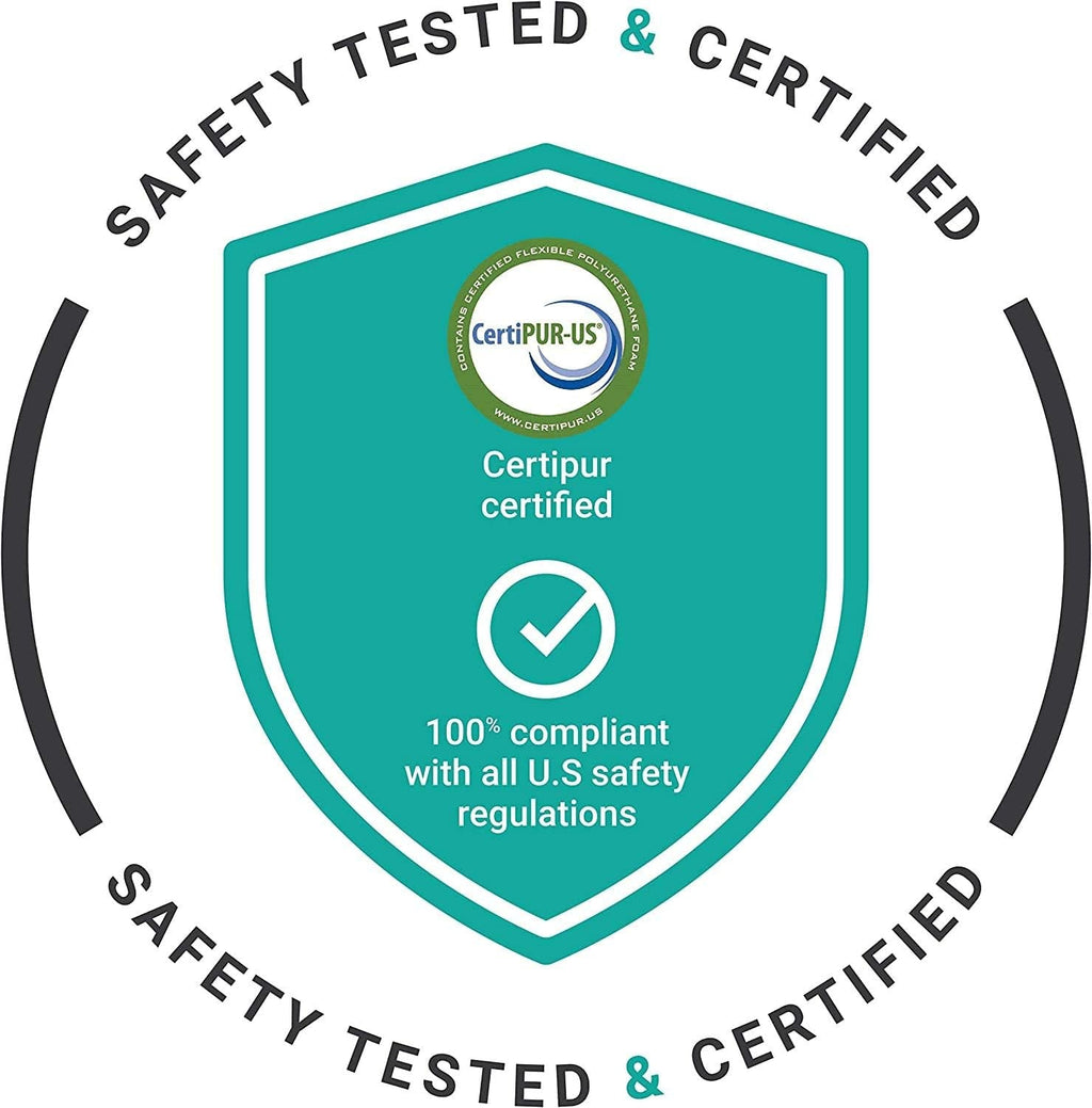 Rulou pentru gât Milliard Visco foam cu husă lavabilă, certificat Oeko-Tex, duritate medie, 10X43 cm, perfect pentru alergici, pernă de călătorie, pernă rotundă pentru gât, rulou de poziționare, rulou pentru genunchi Perne ortopedice cervicale Naty Shop