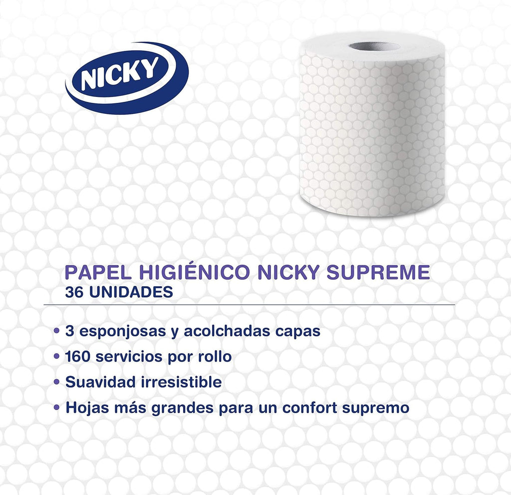 Hârtie igienică Supreme, 42 role, 3 straturi, 160 servicii per rolă, Netezime irezistibilă, Ambalaj ușor de deschis, 100% hârtie certificată Fsc