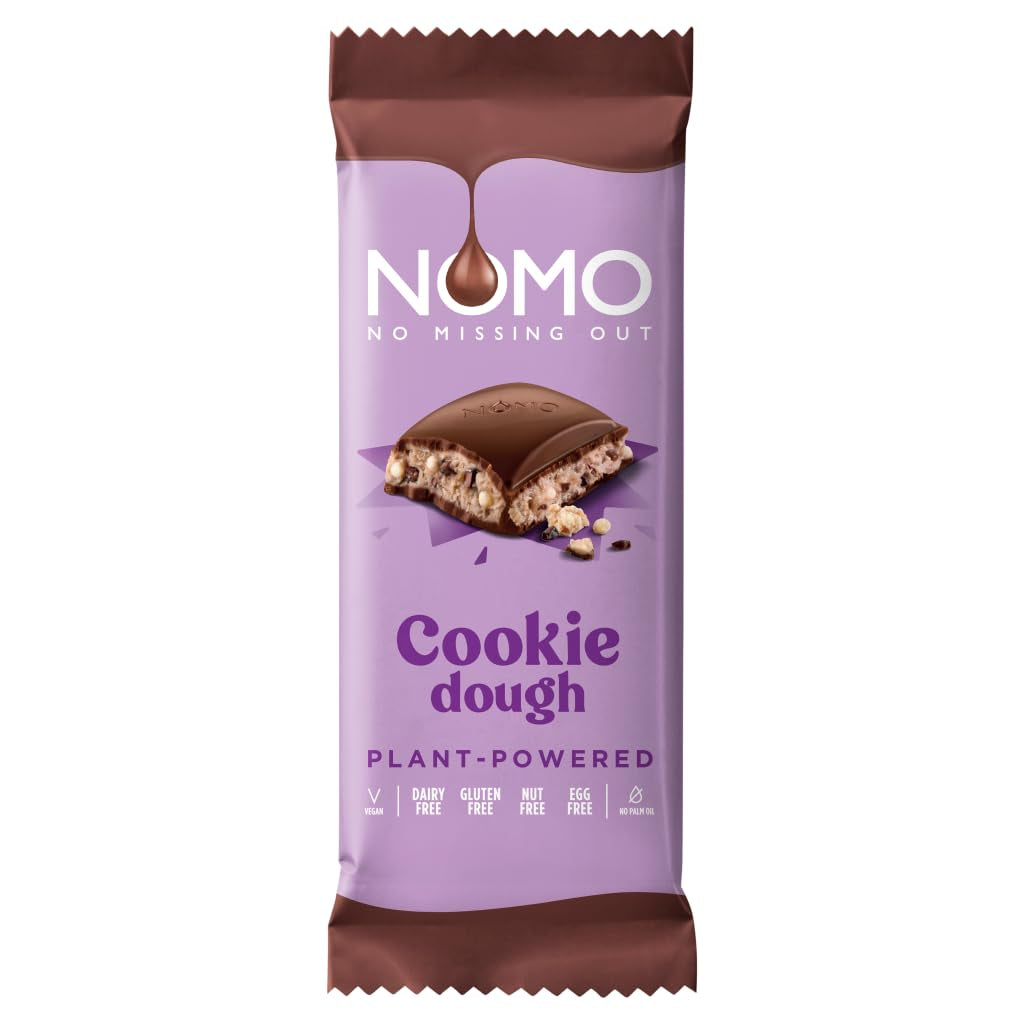 NOMO XL Masa para galletas de chocolate 127 g - sin frutos secos, sin cacahuetes, sin lácteos, sin lactosa, sin huevo, sin gluten - de origen vegetal - vegano
