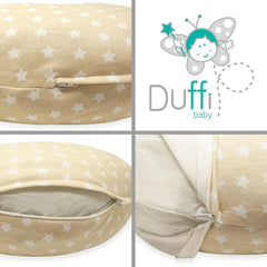 Cojín de lactancia para recién nacido, XL, Funda 100% algodón, desenfundable y lavable, Relleno de Poliéster, Motivo Estrella Accesorios Alimentación y Lactancia Bebe Naty Shop