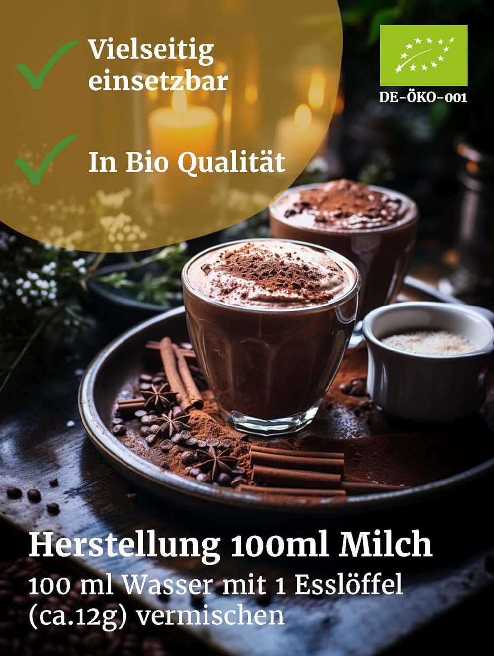 Bäckerei Spiegelhauer Bio Mager-Milchpulver 500 g Bio Milchpulver ohne Zusätze leche en polvo I auch geeignet für Joghurt-Herstellung, Eis-Herstellung I Trockenmilchpulver, Beutel