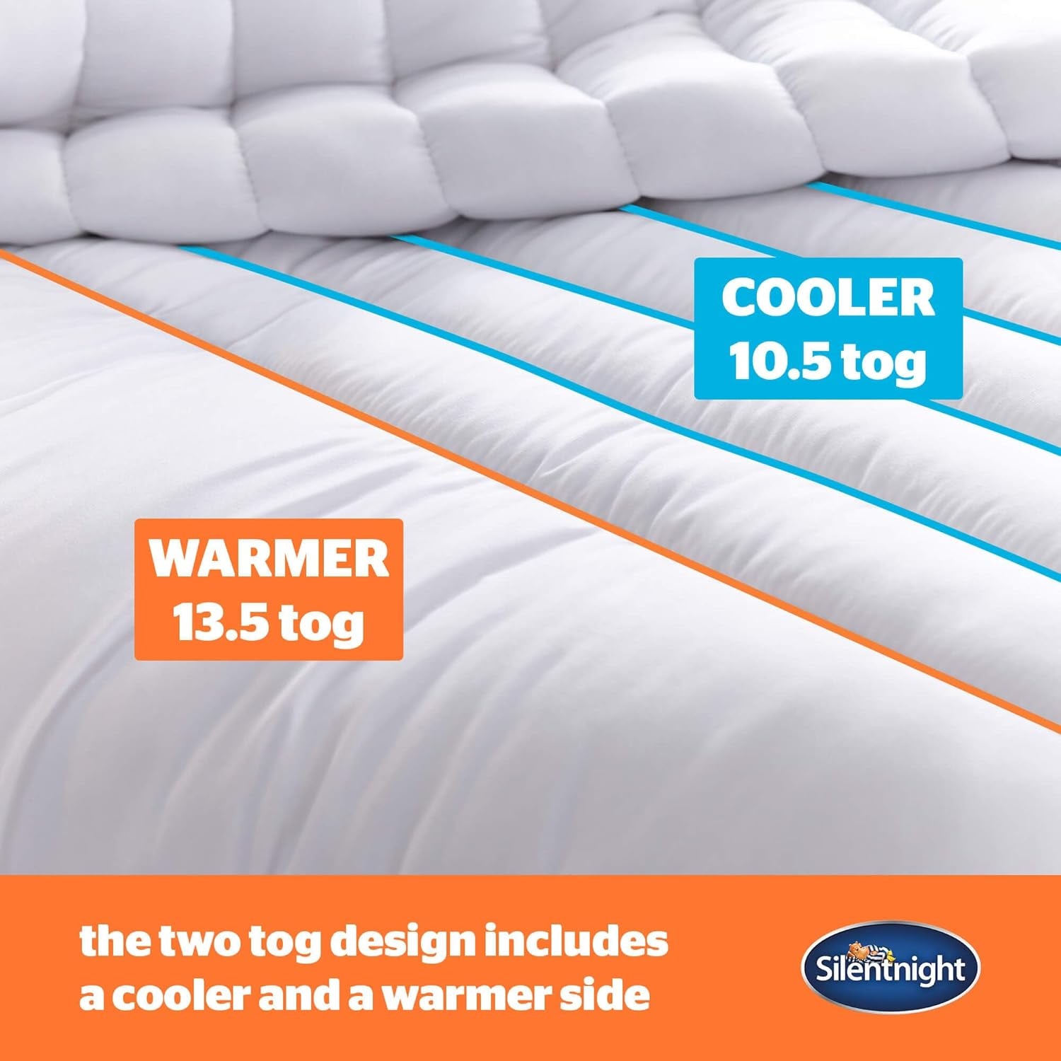 Silentnight Mine - Edredón 13,5 Tog, para cama king size, 200 X 200 Cm, color blanco Edredones y edredones Naty Shop