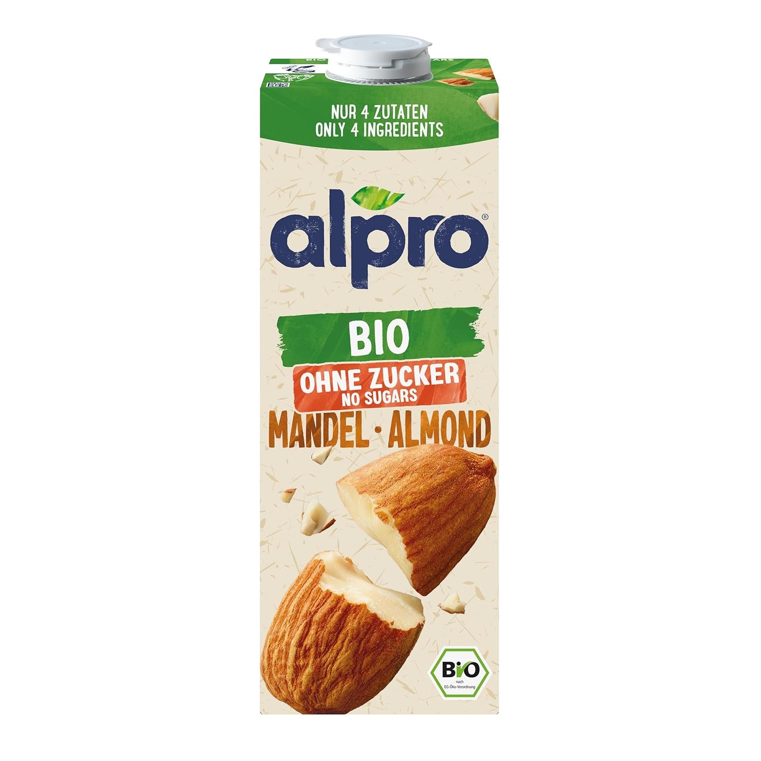 Alpro Bio Mandeldrink sin Zucker - 8 x 1 l
