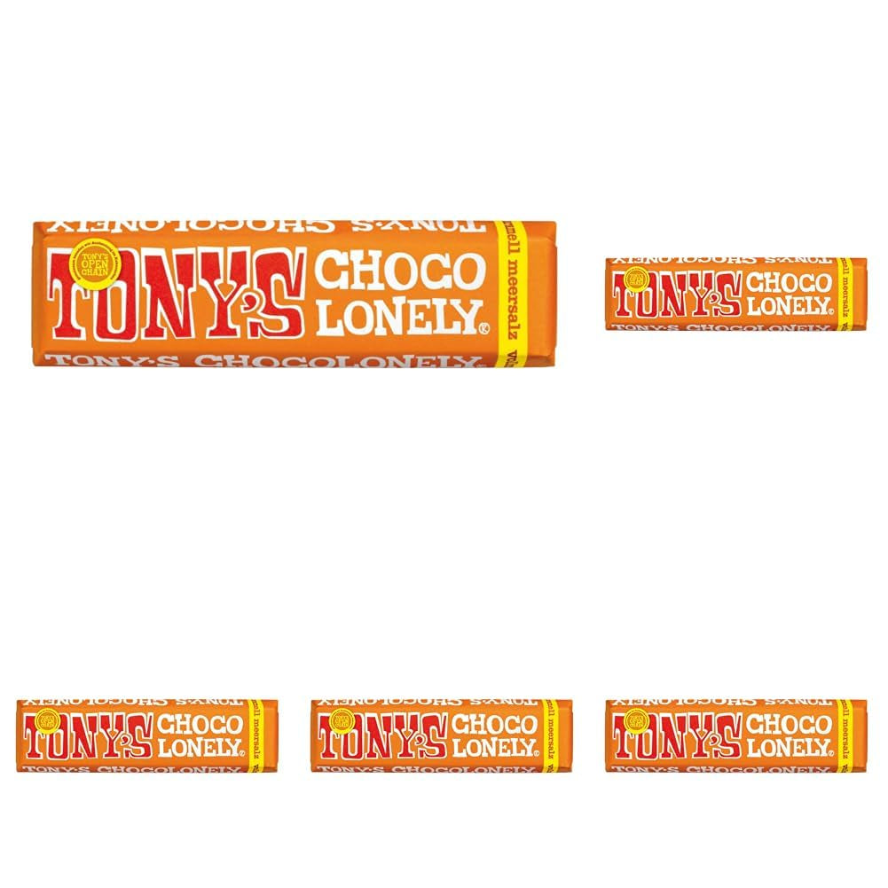Tony's Chocolonely, chocolate con leche con caramelo y sal marina 47g