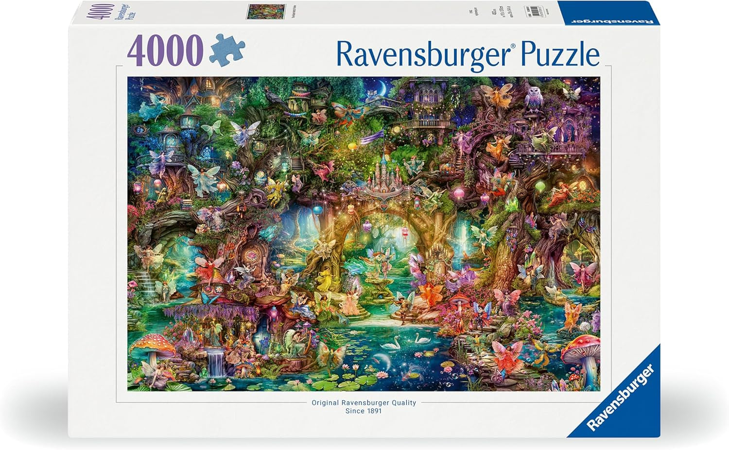 Ravensburger Puzzle 12000810 - Lumea ascunsă a zânelor - puzzle jigsaw de 4000 de piese pentru adulți cu vârsta de peste 14 ani Puzzle Naty Shop
