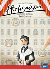 Lookout, Hochsaison: Grand Hotel Roll & Write, Kennerspiel, Würfelspiel, 2-4 Spieler, Ab 12+ Jahren, 45 Minuten, Deutsch