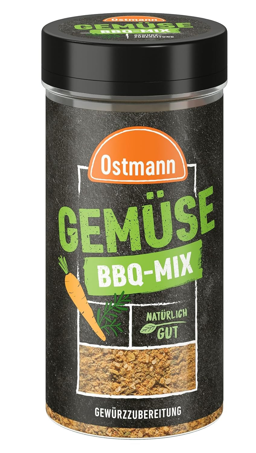 Ostmann Gewürze - Mezcla para barbacoa Gemüse | Gewürzzubereitung für Gemüse | Mediterrane Kräuternote para Grillgemüse, Tofu y Co. | 120 g en un colador
