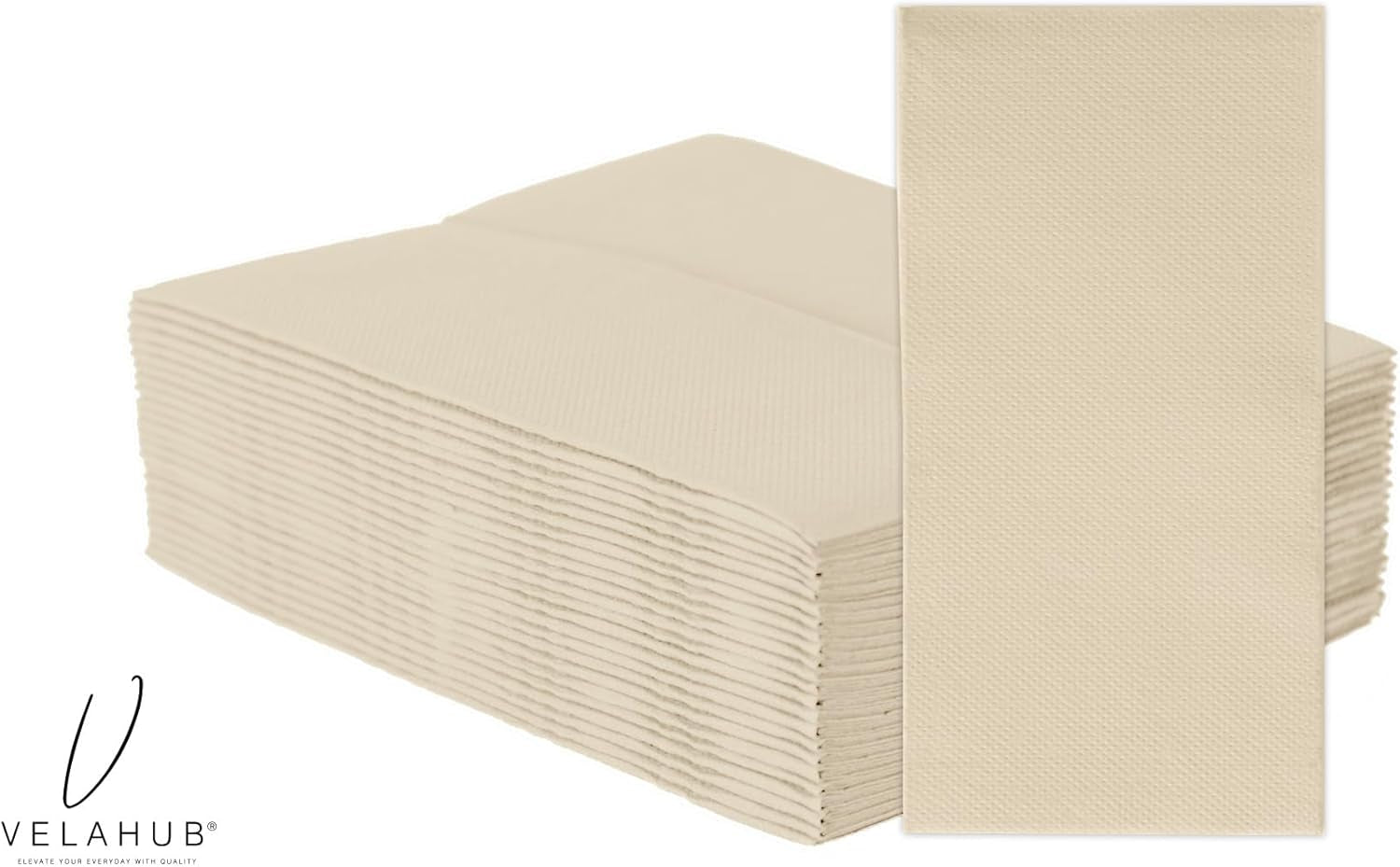 Soft Point 50 șervețele, pliere 1/8, de înaltă calitate, șervețel de unică folosință, 39X38 Cm, șampanie