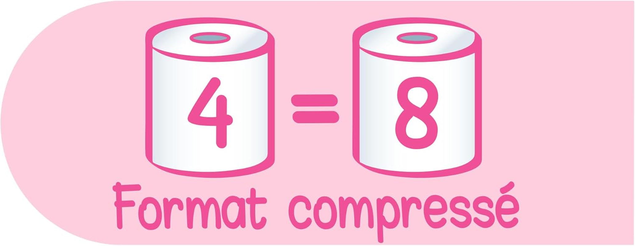 - Hârtie igienică 3 straturi - 3 straturi - hipoalergenică (certificată Dermatest) și ecologică (certificată Fsc) - 4 role comprimate = 8