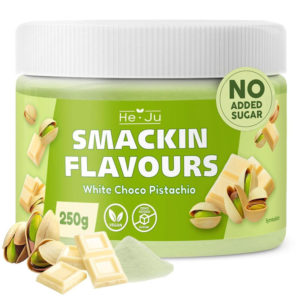 He-Ju, Polvo con sabor a chocolate blanco y pistacho, 250 gramos Naty Shop Sabores