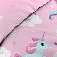 Ropa de cama con funda de almohada Unicornio, algodón Ropa de cama - infantil Naty Shop