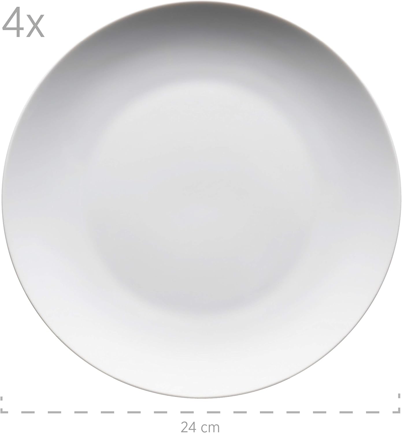 Mäser Kombiservice, Porzellan Barca, Weiß Juegos de vajilla Naty Shop