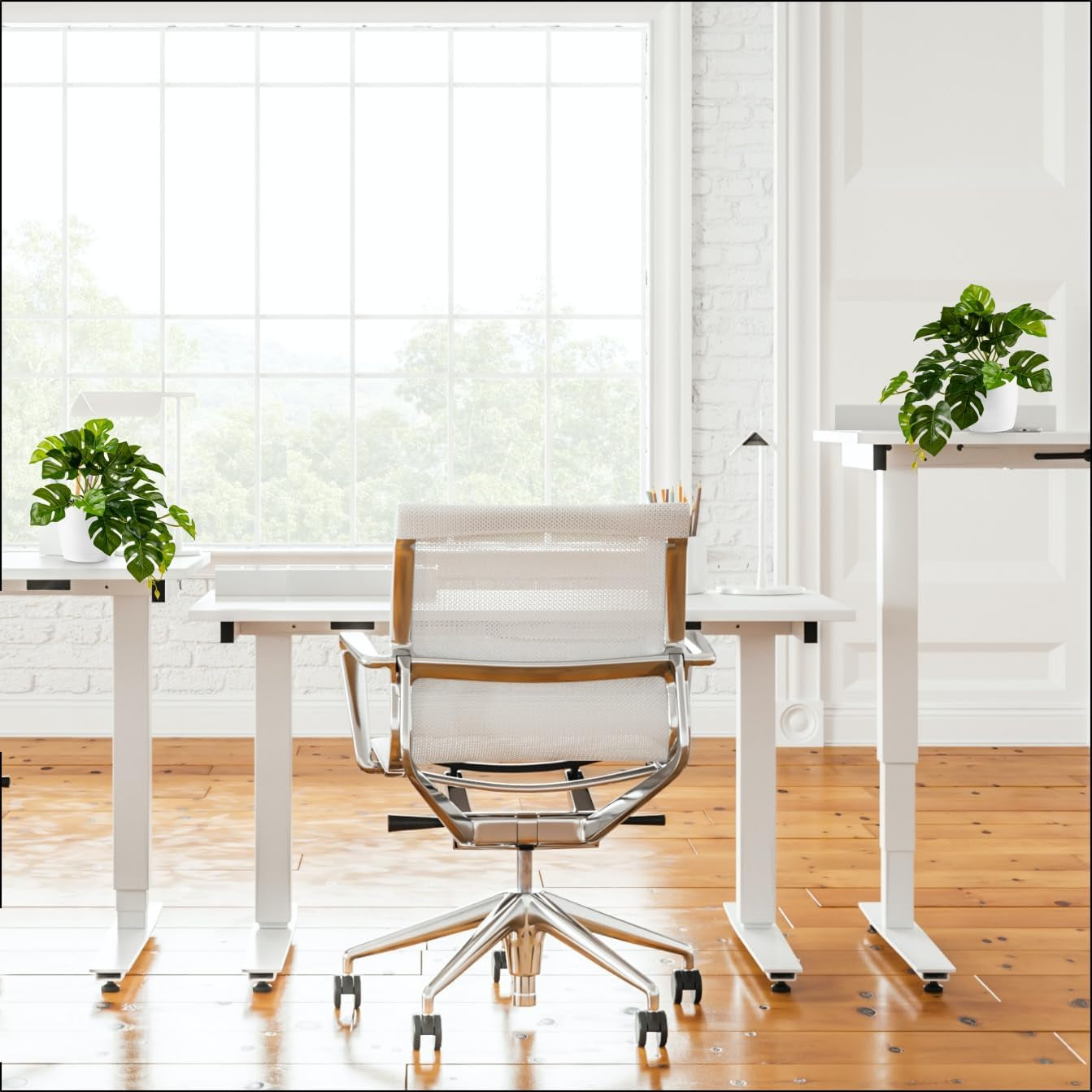PASCH® 3Er Set Monstera Künstlich (20Cm) in Weißen Keramiktöpfen: Künstliche Pflanzen Wie Echt | Monstera Pflanze Künstlich | Kunstpflanze Hängend Im Topf | Hängepflanze Künstlich Abgestimmt