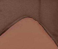 Funda Nórdica Calgary Poliéster Chocolate/Moca, Poliéster, Chocolate/Moca, 240X220X1 Cm Edredones y edredones naty shop