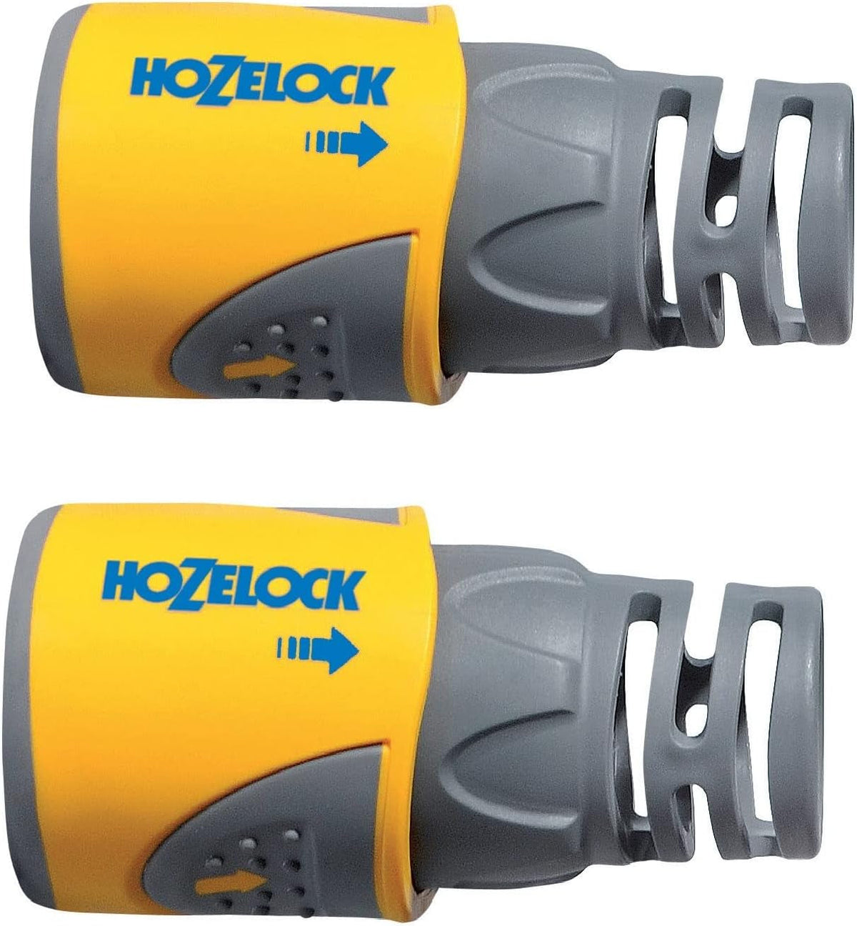 HOZELOCK - 2 Cuple Furtun Plus Ø 12,5 mm - 15 mm (1/2"- 5/8") Soft Touch: Racord furtun impermeabil, antiderapant, flexibil și extins care previne răsucirea și picurarea [2050P0025]