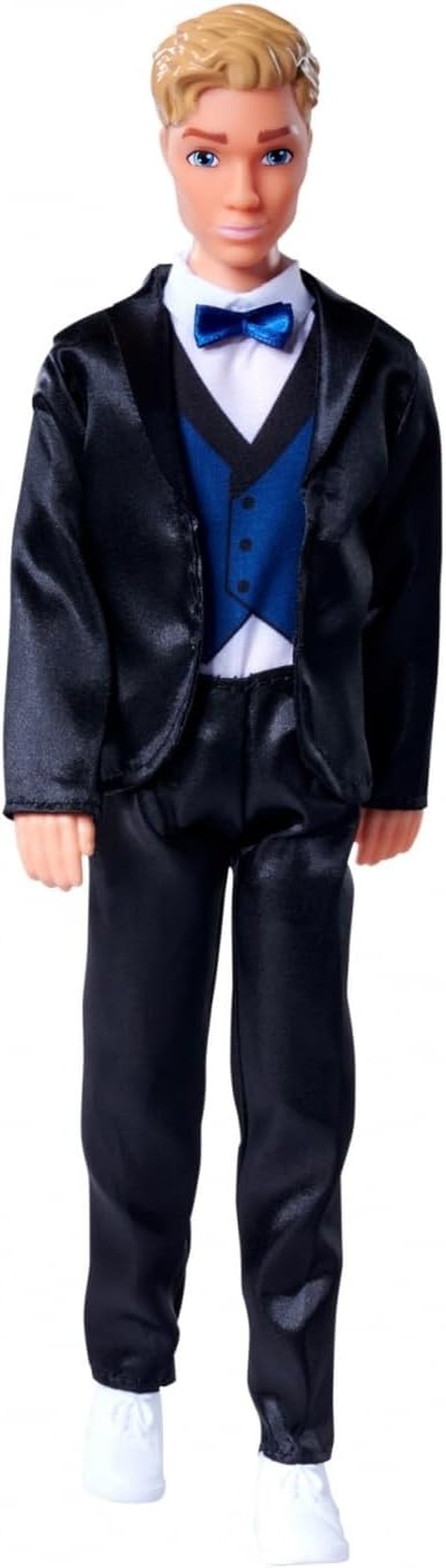 Simba 105733629 - Steffi Love Kevin Encantadora muñeca con traje elegante, pajarita y chaleco, 30 cm, a partir de 3 años, muñecas Naty Shop