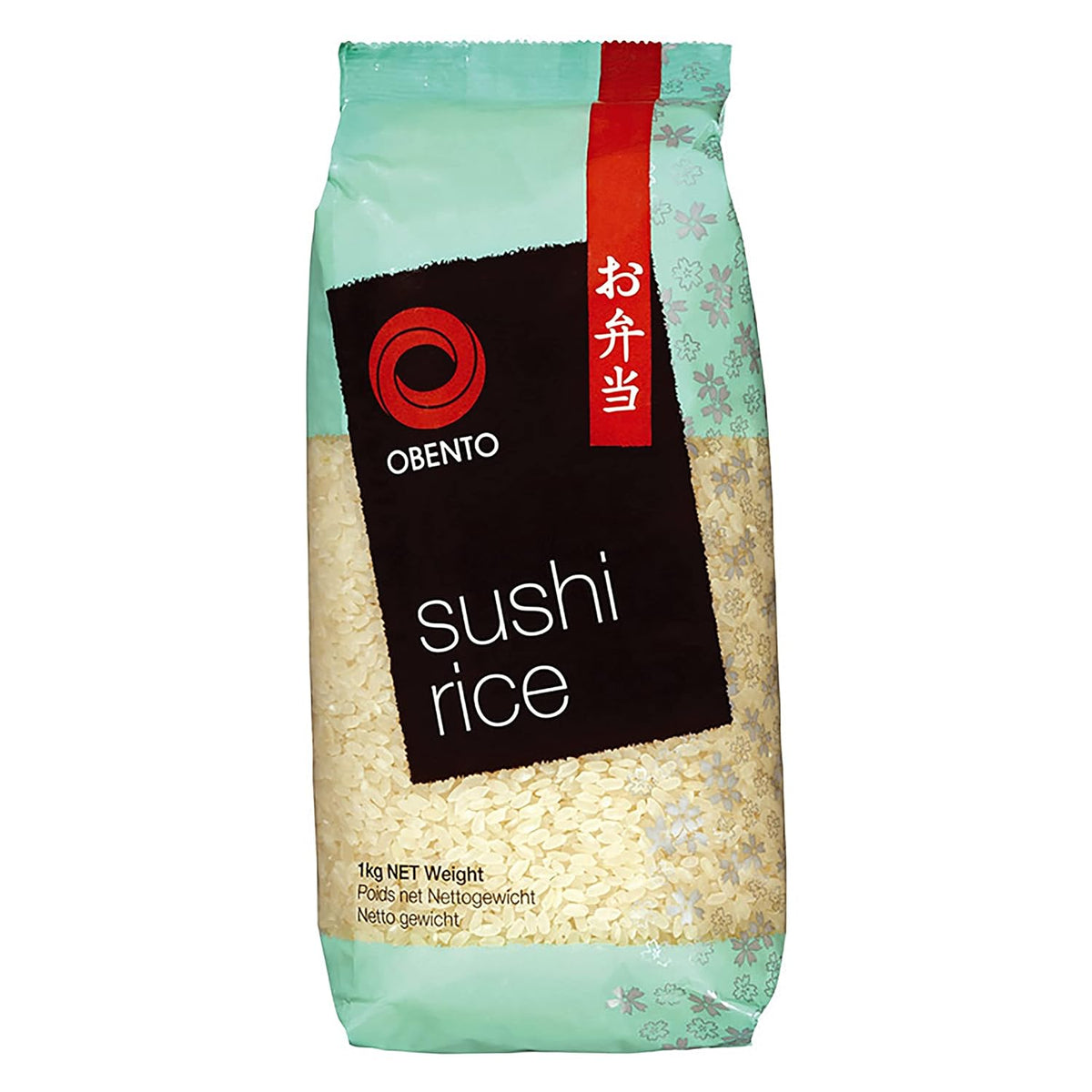 Arroz para sushi, arroz pegajoso para rollitos de nori y otras especialidades de sushi japonés, 1 kg (1 paquete)