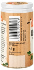 Ostmann Gewürze - Raclette Gewürzzubereitung | Zum Würzen von Käsegerichten | Reciclado, nachfüllbare Streudose | 45 g en Streuer