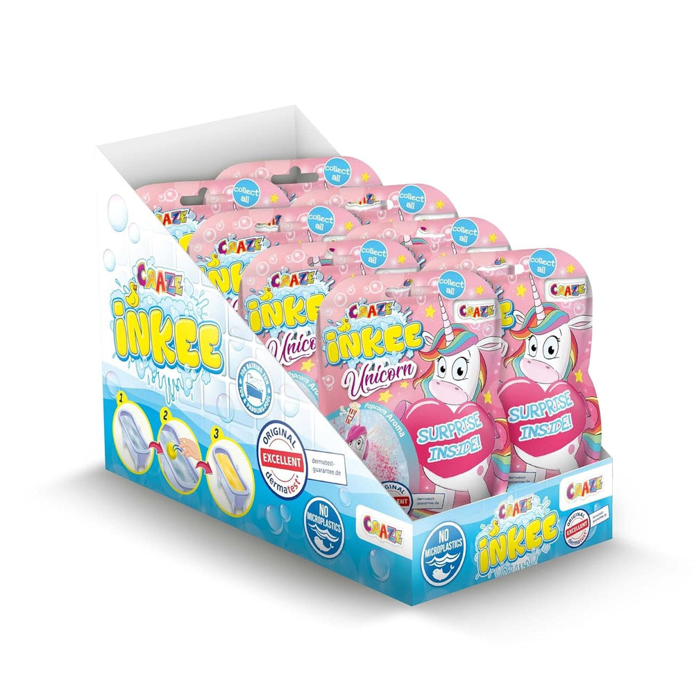 UNICORNIO TINTA | Bomba de baño para niños con sorpresa, 100 G, unicornio, aroma a palomitas Madre e Hijo Naty Shop 8X Unicornio