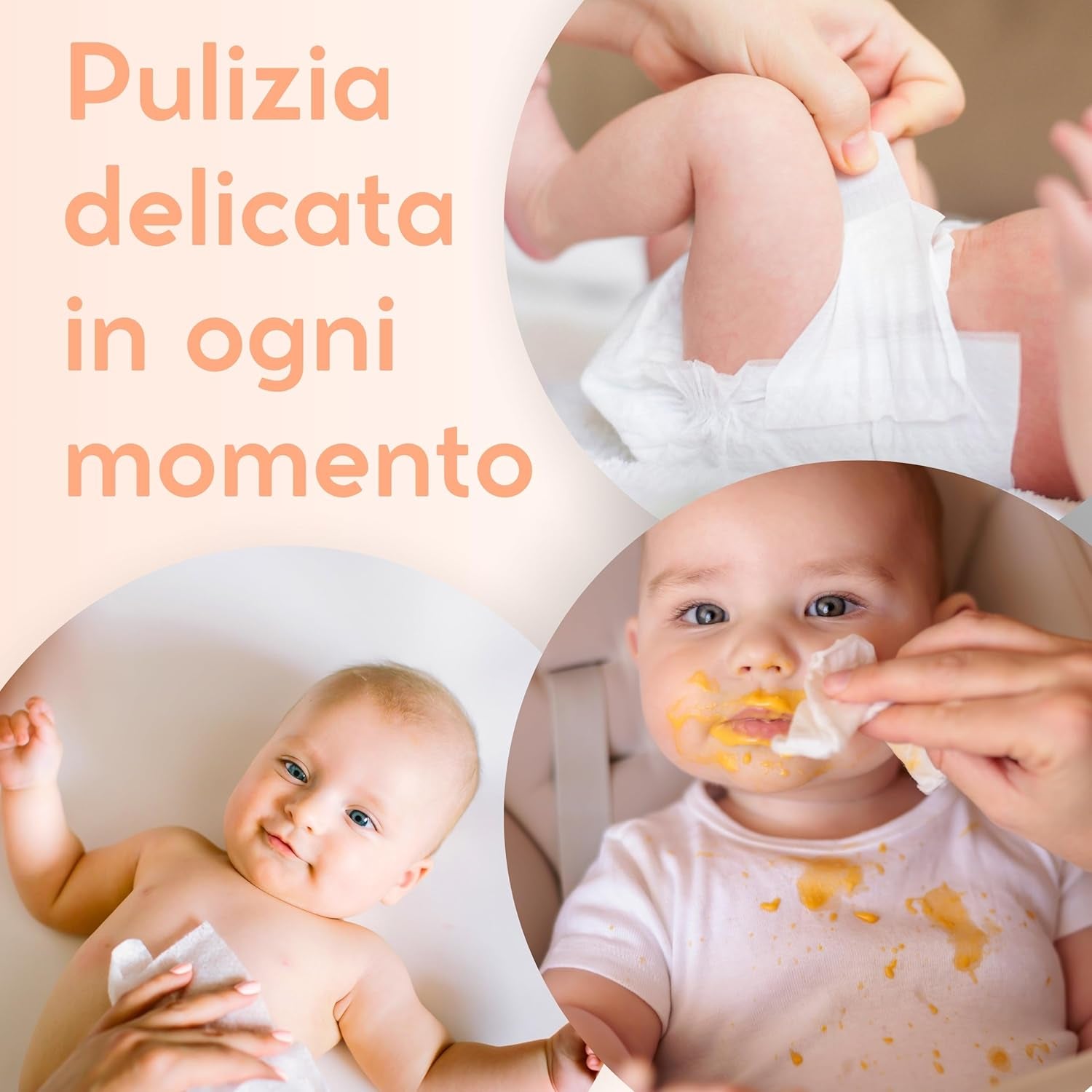 Toallitas húmedas Aloe Baby para pieles sensibles, sin alcohol, respetuosas con la piel, pH 5,5, ligeramente perfumadas, 1728 unidades (24 paquetes)