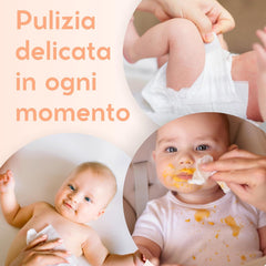 Toallitas húmedas Aloe Baby para pieles sensibles, sin alcohol, respetuosas con la piel, pH 5,5, ligeramente perfumadas, 1728 unidades (24 paquetes)