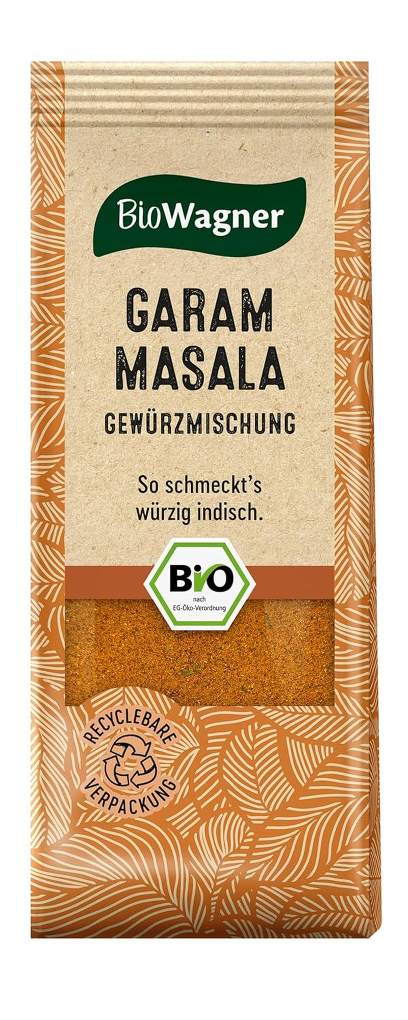 BioWagner - Bio Ras el Hanout, Gewürzmischung für orientalische und arabische Gerichte, ideal para cuscús, tajine o hummus, naturbelassene Bio-Zutaten, embalaje reciclable, 50 g
