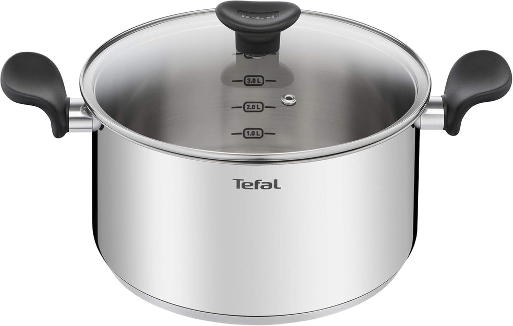 Tefal Olla principal 20 cm, acero inoxidable Con revestimiento antiadherente Ollas y sartenes Naty Shop Olla de acero inoxidable 5 Litros