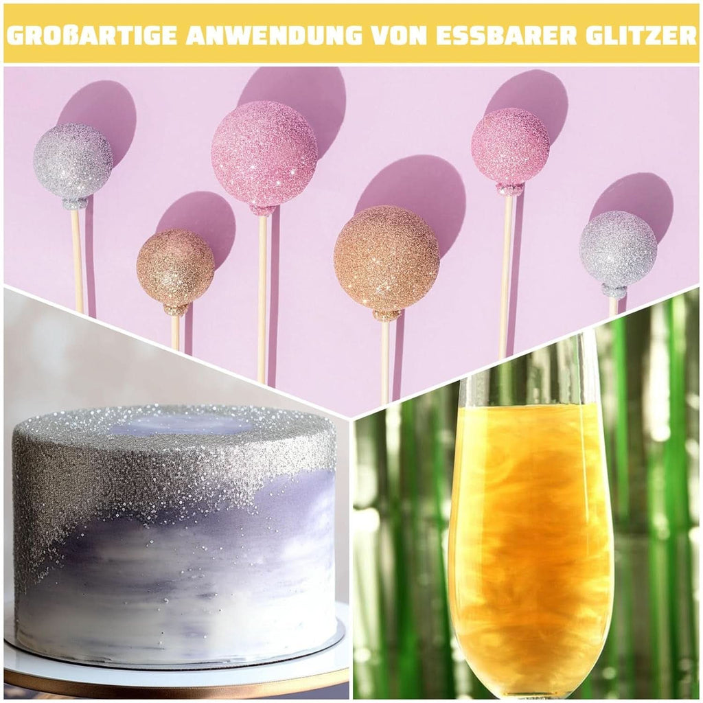 Glitter comestibil, pudra, 5 grame Glitter Naty Shop