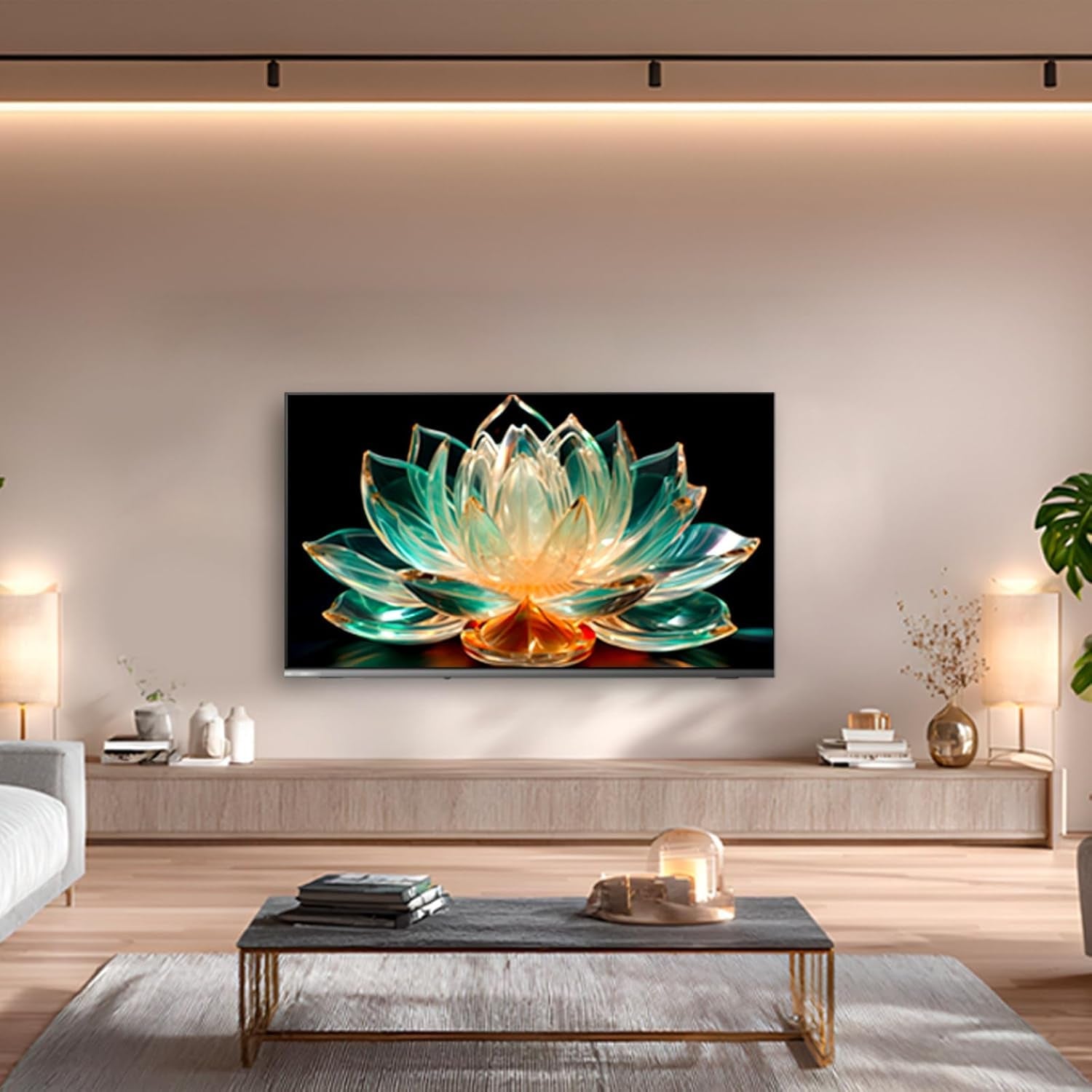 CHIQ 50QA10 Televizor inteligent QLED 4K UHD de 50 de inci cu Google, QLED Pro, DLG 120Hz, MEMC, VRR, ALLM, HDR10, Dolby Audio, 4x HDMI 2.1, gamă largă de culori, carcasă metalică fără ramă, Chromecast, Asistent Google