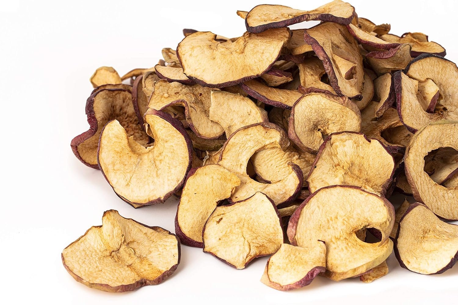 Felii de mere uscate 250g | 100% fructe naturale întregi | fără coajă | fără semințe | fără aditivi | nesulfurate | fără zahăr adăugat Produse deshidratate Naty Shop