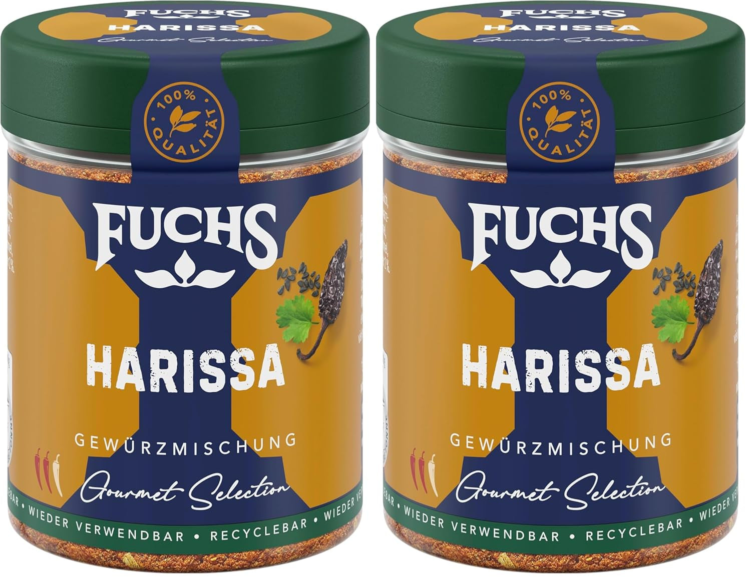 Fuchs Gewürze Gourmet Selection Naher Osten-Afrika – Dukkah Gewürzmischung, nachfüllbarer Gewürz Mix, zum Verfeinern von Fisch und Lamm, vegano, 50 g