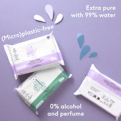 Naïf Toallitas para Bebé Sin Plástico 54 Piezas (1 Paquete x 54 Piezas) - Para Culito, Cuerpo y Cara del Bebé - Ingredientes Naturales