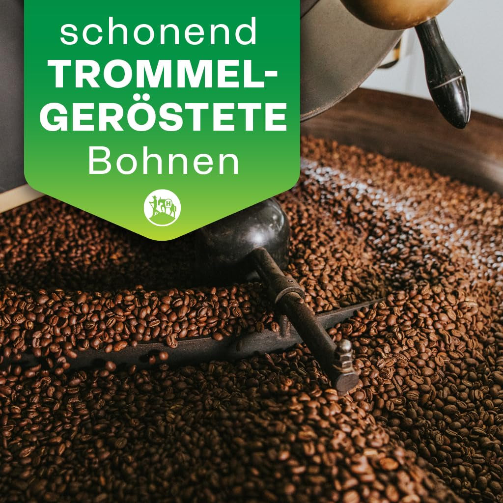 Highland Coffee – Espresso Decofeinizat (250g) – Decofeinizat, Puternic și Armonios – Ciocolată Neagră, Lemn de Cedru, Malț – Pentru Espressoare Portafilter și Automate – Arabica și Robusta – America Latină și India