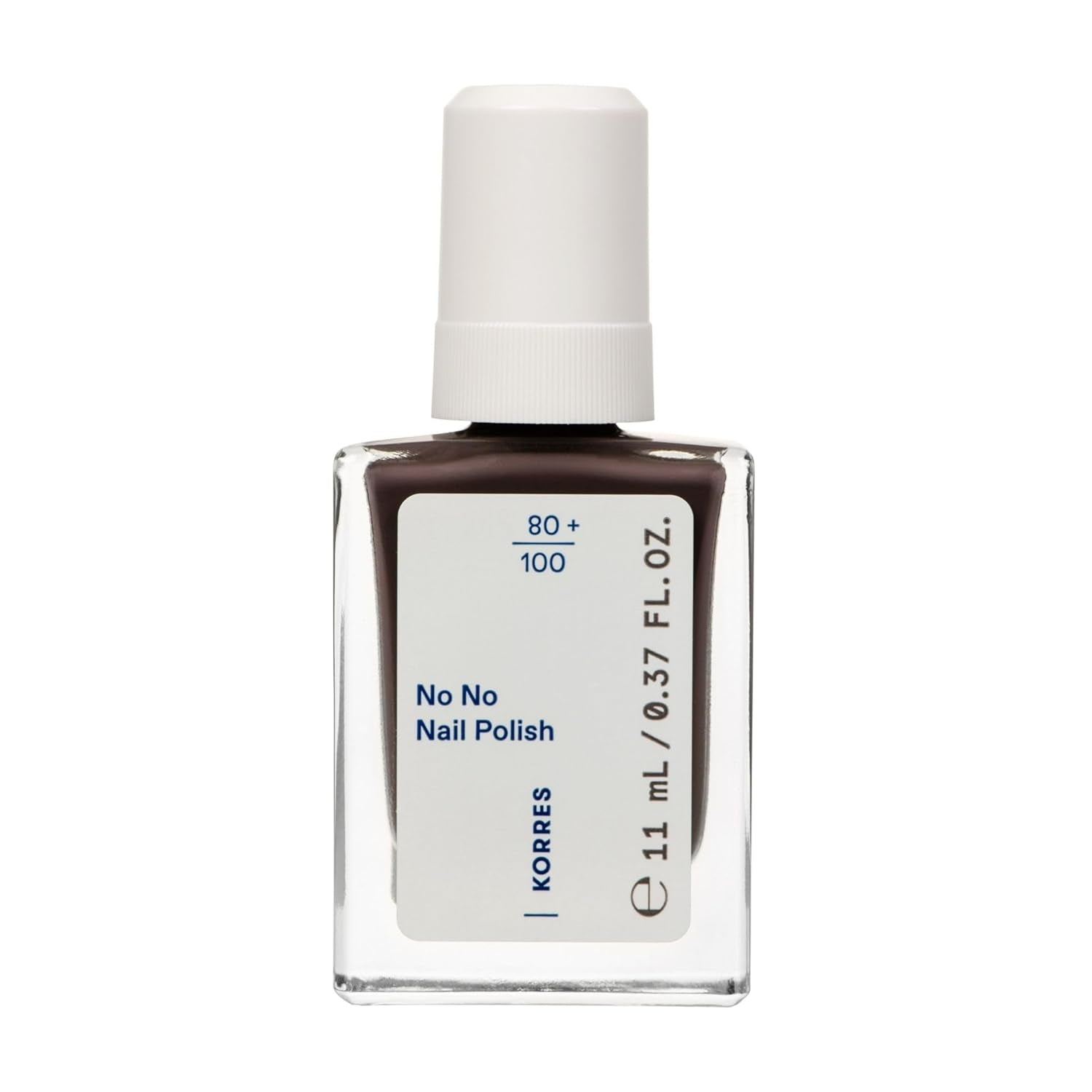 KORRES No No base de esmalte de uñas - base 10% vegana sin liberación, para un color duradero y resistente a las astillas, 11 ml - uñas cuidadas de forma natural, sin sustancias nocivas