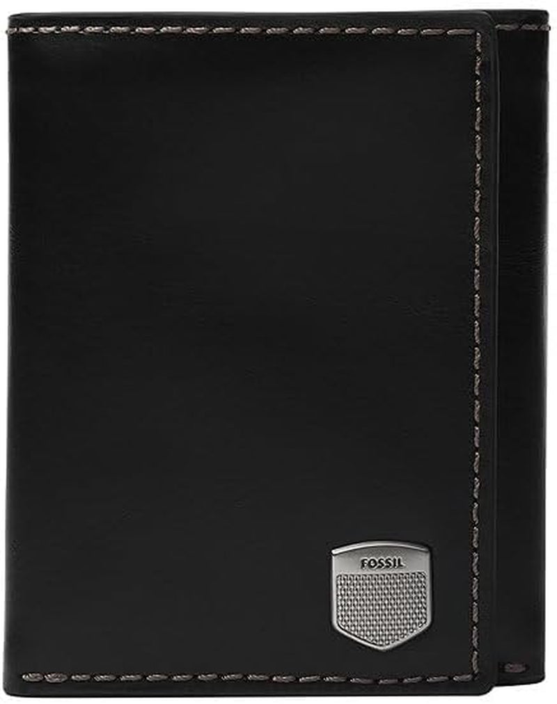 Fossil pentru bărbați Hayes Card Case Bifold Portofel Barbati Naty Shop Negru