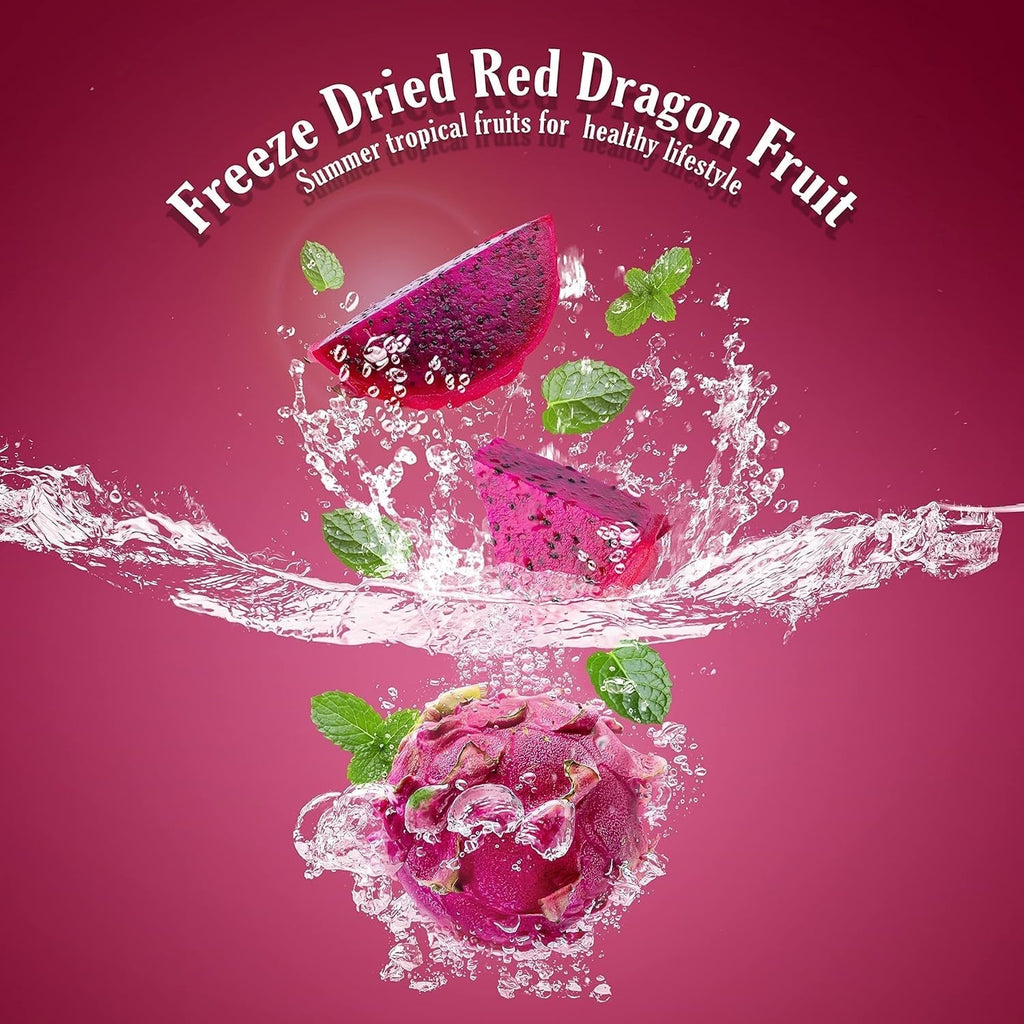 Fructe dragon liofilizate 50g - Fructe dragon liofilizate - Fructe uscate liofilizate - Fructe dragon uscate în felii pentru coacere, decorare, gustări, muesli, deserturi Produse deshidratate Magazinul meu
