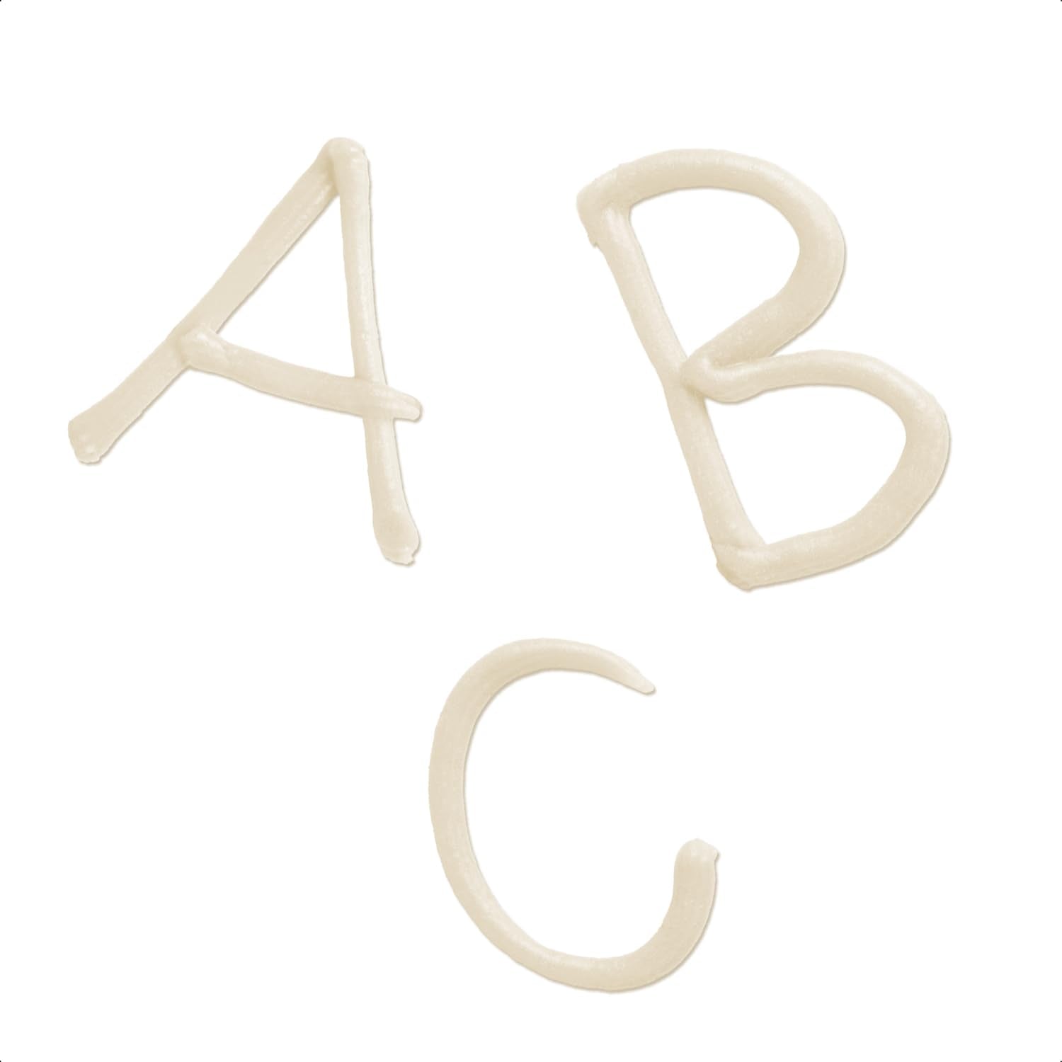 Günthart BackDecor 25 gr litere de zahăr ALB pentru orice desert în culoare albă din zahăr pentru litere și modele frumoase, 1 pachet (25 gr) Pasta de zahar Naty Shop