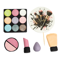 Set de 6 adornos comestibles, Maquillaje