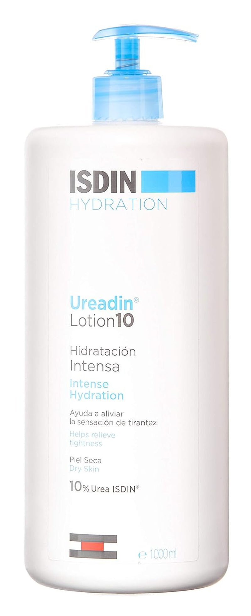 ISDIN Ureadin Lotion 10 (1000ml) | Loțiune de corp cu hidratare intensivă pentru pielea uscată 10% uree Copii - Baie si Skincare Naty Shop 1 litru (1 pachet)