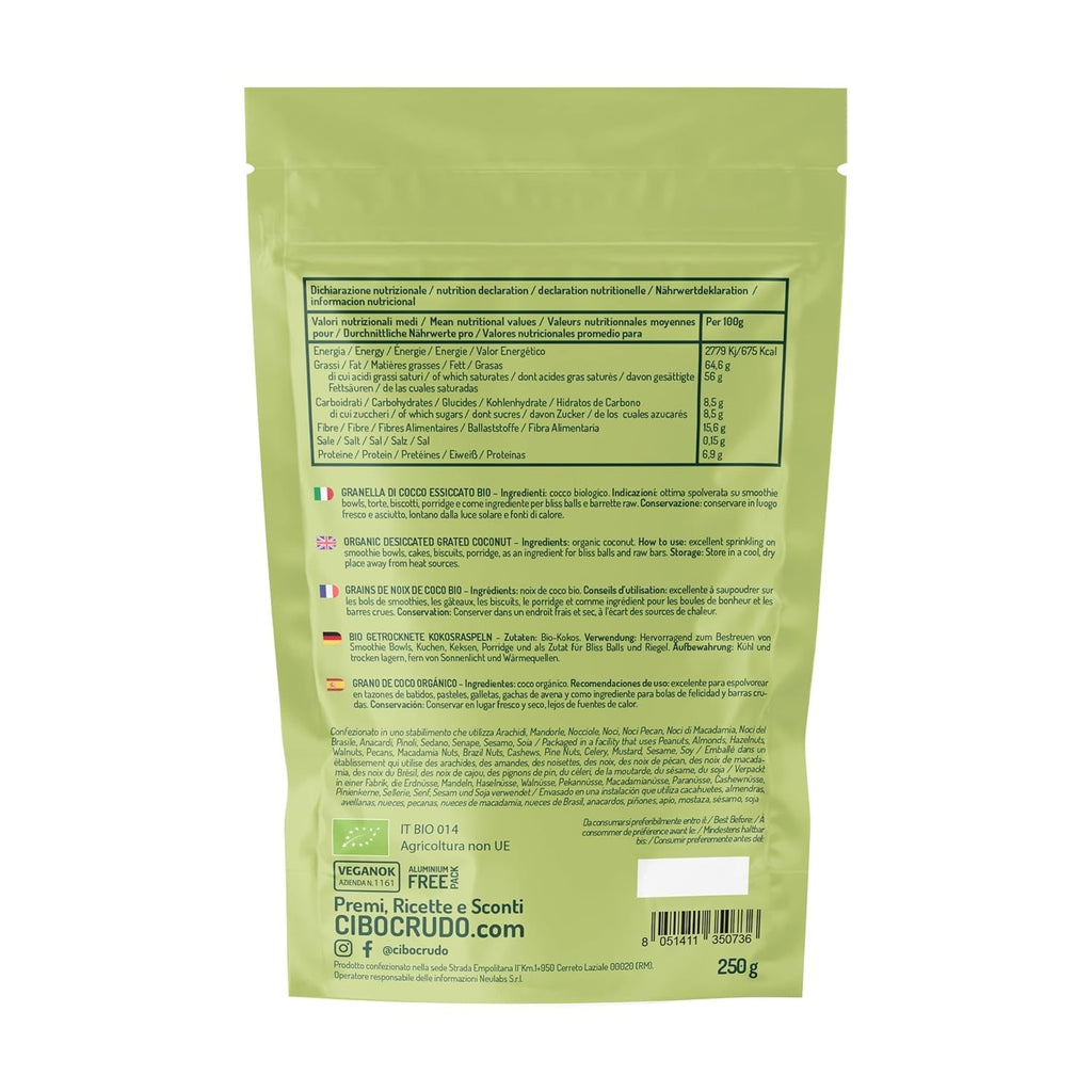 Nucă de cocos ecologică mărunțită - 200g. Cipuri de nucă de cocos deshidratată Neîndulcite și uscate. Fulgi de nucă de cocos. Cipuri de nucă de cocos uscate la soare. Excelente ca gustare și pentru rețete dulci Produse deshidratate Naty Shop