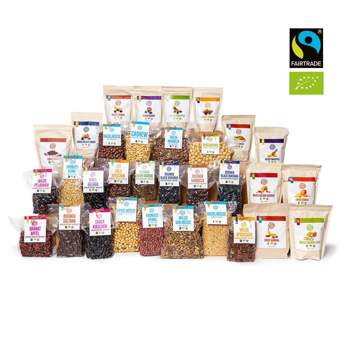 PAKKA Organic Fair Trade Physalis 1kg, fructe de cătină uscate organic și echitabil, neîndulcite, nesulfurate, produse și îmbuteliate direct de producătorul din Columbia, vegan 1000g (1 pachet) Produse deshidratate Naty Shop